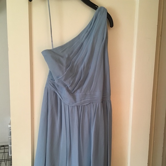 Blue one shoulder dress - Picture 2 of 5